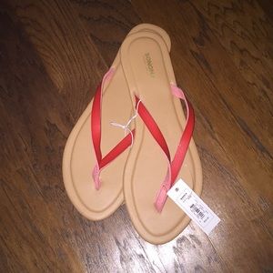 Red and Tan Sonoma Sandals